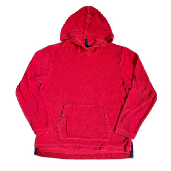 Hanna Andersson Red French Terry Pullover Hoodie Kids 10 Casual Warm Cozy Soft - Picture 1 of 9
